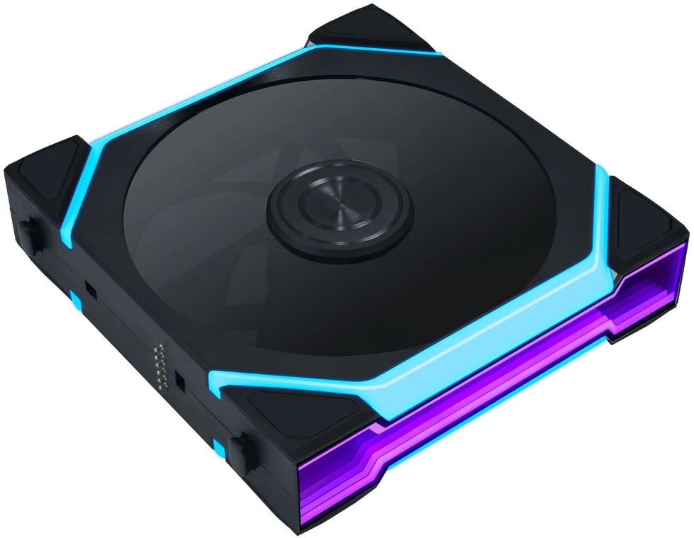 Wentylator Lian Li UNI FAN SL FLEX Wireless PWM Fan, ARGB, Infinity Mirror - 120mm, juodas, 3-pack (LULI-199)