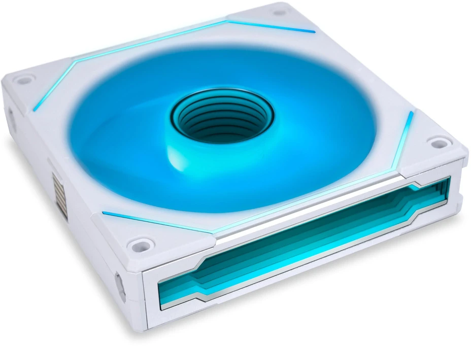 Lian Li UNI FAN SL-INF 120 ARGB PWM Fans, 3-pack including controller - 120mm, baltas + 1x UNI FAN SL-INF 120 ARGB PWM Fan - 120mm