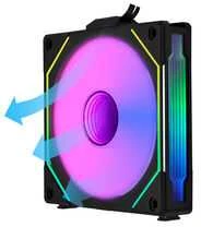 Lian Li UNI FAN SL-INF 120 su ARGB apšvietimu ir oro srauto kryptimi