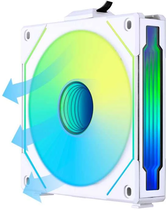 Lian Li UNI FAN SL-INF 120 ARGB Reverse Blade PWM korpuso ventiliatorius- 120mm, baltos spalvos