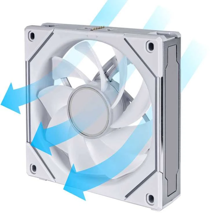 Lian Li UNI FAN SL-INF 120 ARGB Reverse Blade PWM korpuso ventiliatorius- 120mm, baltos spalvos