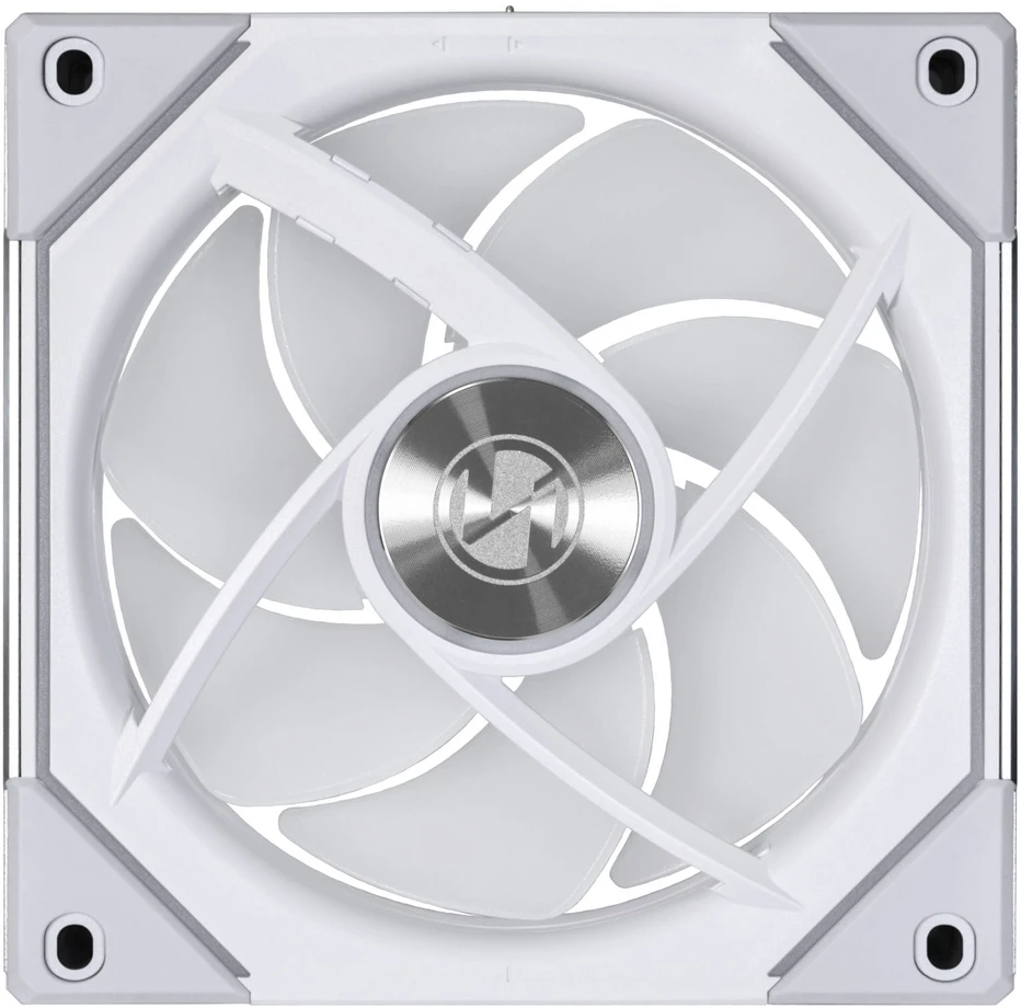 Lian Li UNI FAN SL-INF 120 ARGB Reverse Blade PWM Fan, 3-pack including controller - 120mm, baltas + 1x UNI FAN SL-INF 120 ARGB PWM Fan, 120mm