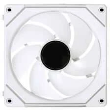 Baltas 140mm Lian Li ventiliatorius su juodu centru