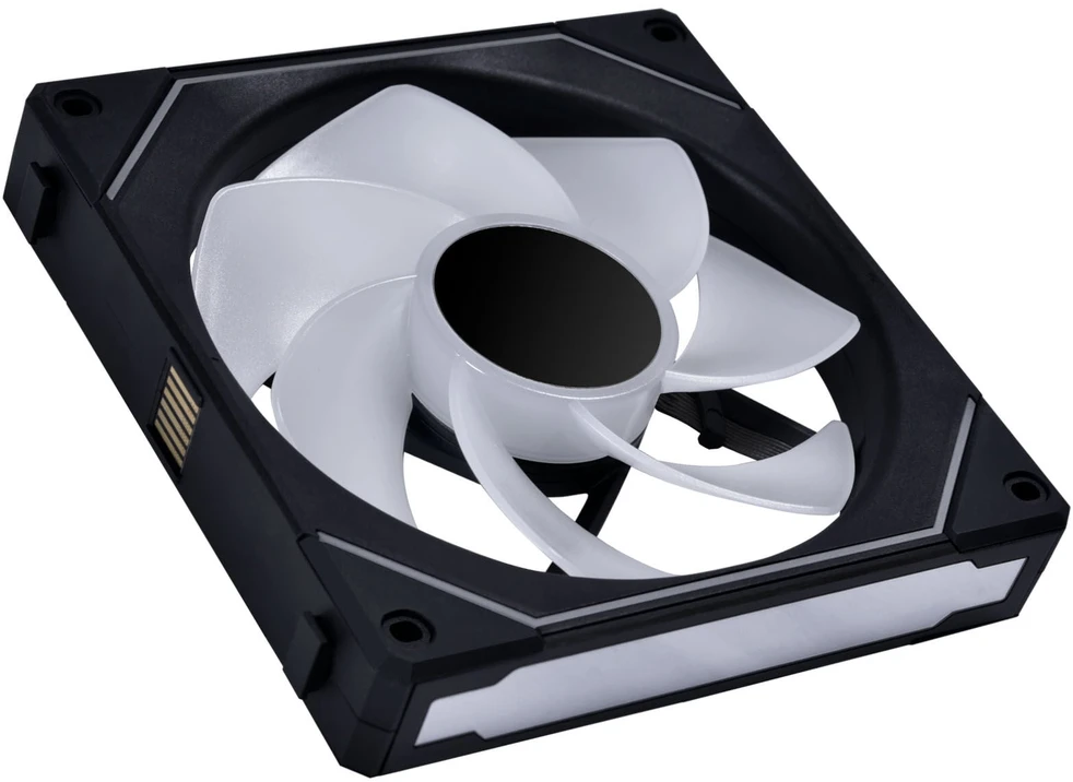 Lian Li UNI FAN SL-INF 140 ARGB Reverse Blade PWM Fan, 3-pack - 140mm, juodas + 1x UNI FAN SL-INF 140 ARGB PWM Fan - 140mm