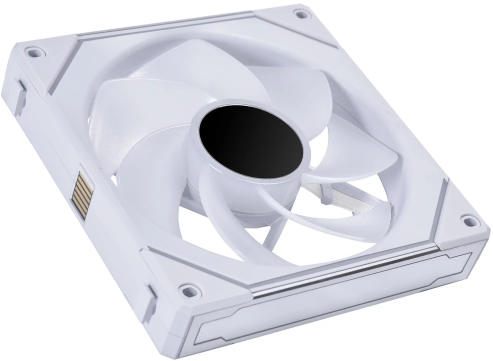 Lian Li UNI FAN SL-INF 140 ARGB Reverse Blade PWM Fan, 3-Pack - 140mm, Baltas + 1x UNI FAN SL-INF 140 ARGB PWM Fan - 140mm