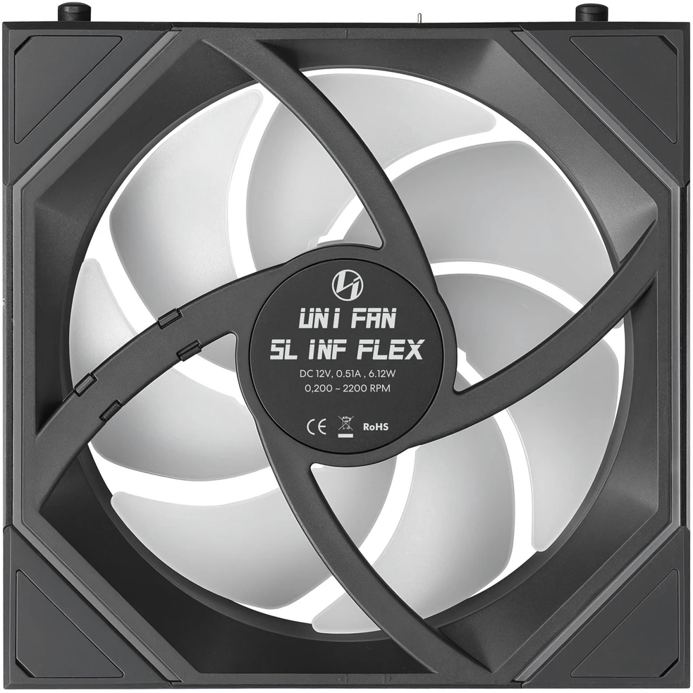 Wentylator Lian Li UNI FAN SL-INF FLEX Wireless 120 juoda (12SLIN1F1B)
