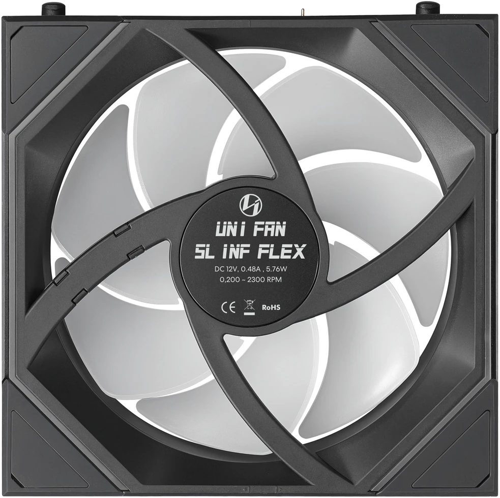 Wentylator Lian Li UNI FAN SL-INF FLEX Wireless 120 Reverse Blade 3-pack juoda (12RSLIN1F3B)