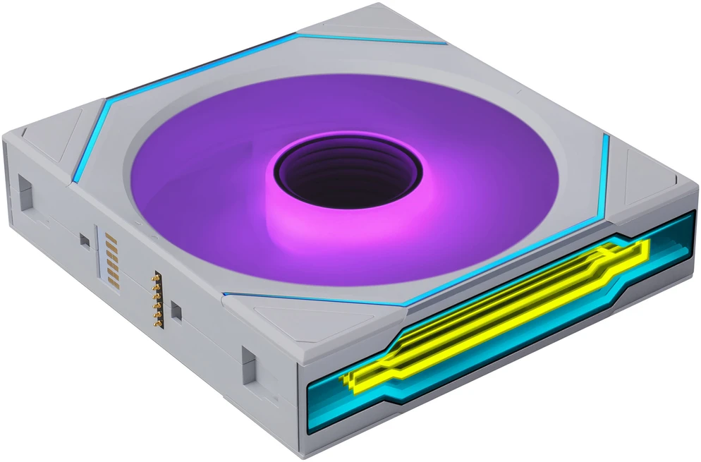 Wentylator Lian Li Wentylatory Uni Fan SL-INF Flex Wireless ARGB PWM (komplektas 3 vnt. su kontrolerem) Reverse Blade 120mm Baltas (G9F.12RSLIN1F3W.00)
