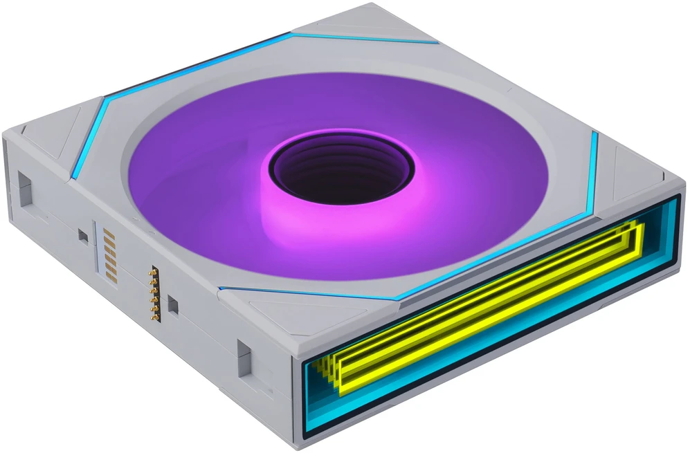 Wentylator Lian Li Wentylatory Uni Fan SL-INF Flex Wireless ARGB PWM (komplektas 3 vnt. su kontrolerem) Reverse Blade 120mm Baltas (G9F.12RSLIN1F3W.00)