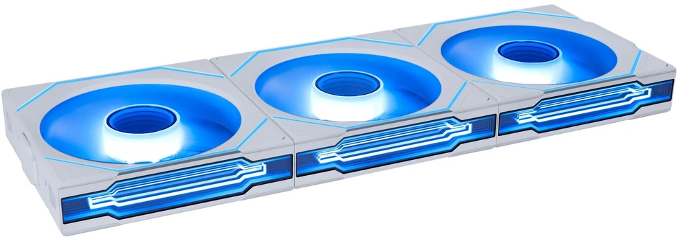 Lian Li UNI FAN SL-INF Wireless korpuso ventiliatorius, ARGB, PWM – 3er-Pack, su valdikliu 120mm, baltos spalvos