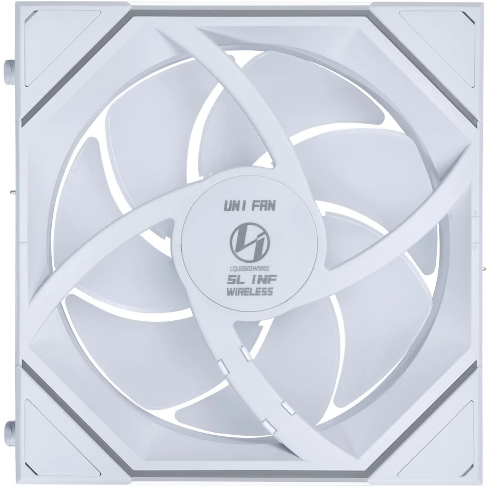 Lian Li UNI FAN SL-INF Wireless korpuso ventiliatorius, ARGB, PWM – 3er-Pack, su valdikliu 120mm, baltos spalvos