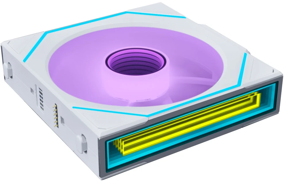 Lian Li UNI FAN SL-INF Wireless korpuso ventiliatorius, ARGB, PWM – 3er-Pack, su valdikliu 120mm, baltos spalvos