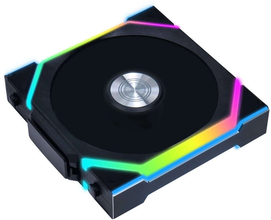 Lian Li UNI FAN SL belaidis ARGB PWM ventiliatorius, 3 vnt. pakuotė su valdikliu - 120 mm, juodas