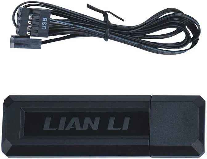 Lian Li UNI FAN SL Wireless LCD korpuso ventiliatorius, ARGB, PWM, 3er-Pack su valdikliu- Reverse Blade, 120 mm, juodos spalvos
