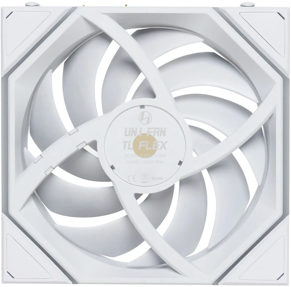 120mm Lian Li Uni Fan TL FLEX ARGB atbulinis, baltas