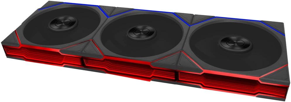 Ventiliatorius Lian Li UNI FAN TL FLEX Wireless 120 Reverse Blade 3 vnt. rinkinys juodas (12RTL1F3B)