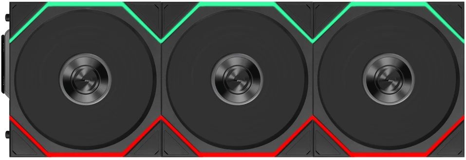 Ventiliatorius Lian Li UNI FAN TL FLEX Wireless 120 Reverse Blade 3 vnt. rinkinys juodas (12RTL1F3B)