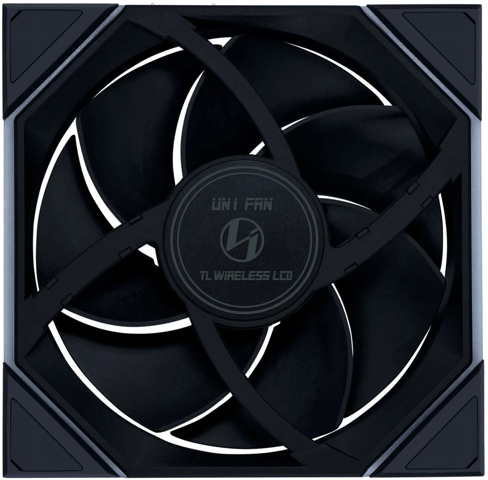 Lian Li UNI FAN TL LCD Wireless korpuso ventiliatorius, ARGB, PWM – 140mm, juodos spalvos