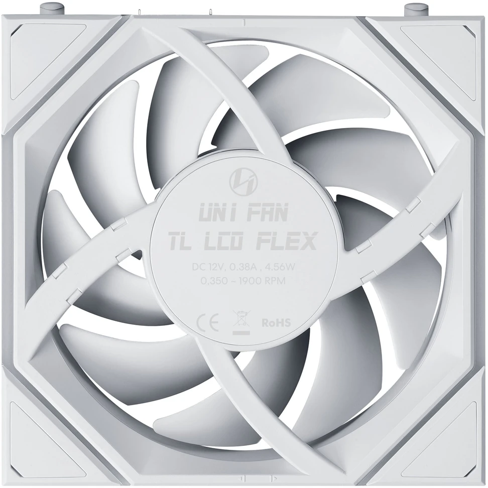 Wentylator Lian Li UNI FAN TL LCD FLEX Wireless 120 Reverse Blade balta (12RTLLCD1F1W)