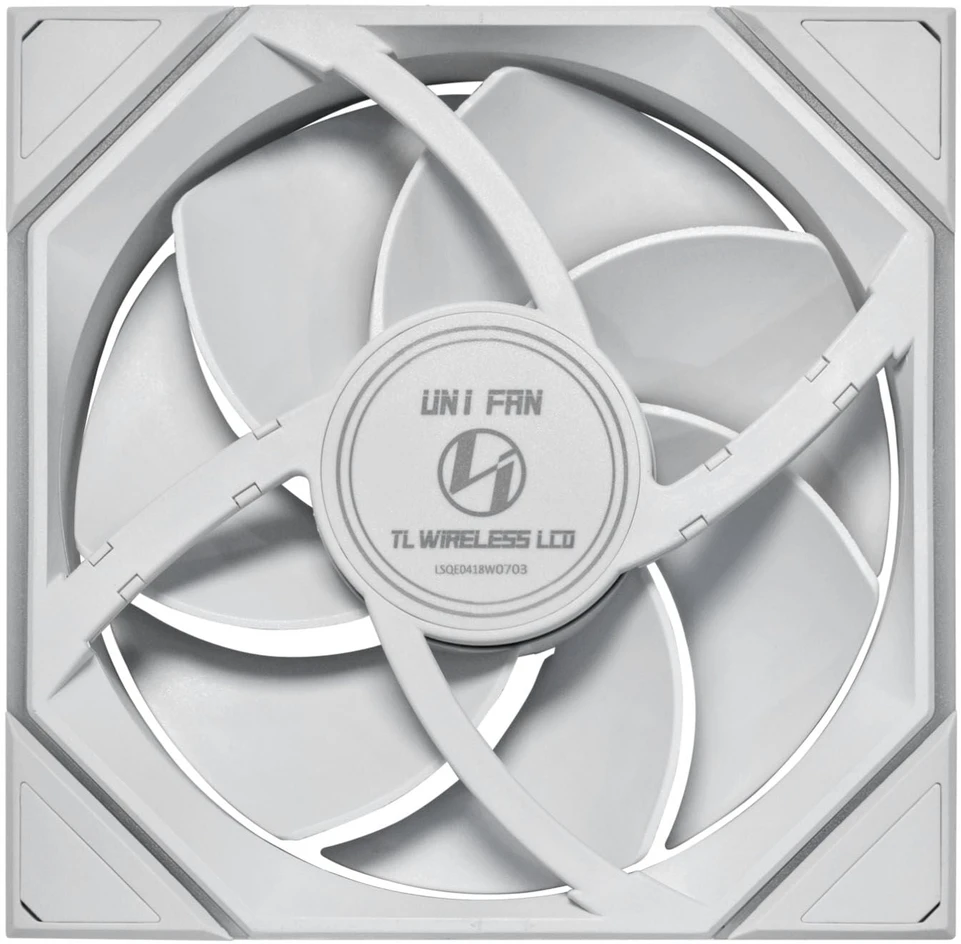 Lian Li UNI FAN TL LCD Wireless korpuso ventiliatorius, ARGB, PWM – 140mm, baltos spalvos