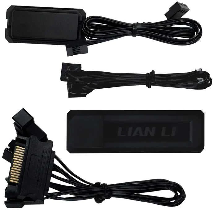 Lian Li UNI FAN TL Wireless LCD korpuso ventiliatorius, ARGB, PWM, 3er-Pack su valdikliu- Reverse Blade, 120mm, juodos spalvos