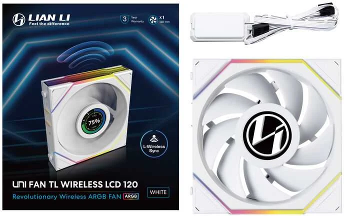 Lian Li UNI Fan TL LCD Wireless 120-Single Pack-2.4 GHz