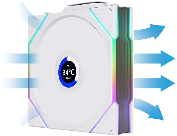 Lian Li UNI Fan TL LCD Wireless 120-Single Pack-2.4 GHz