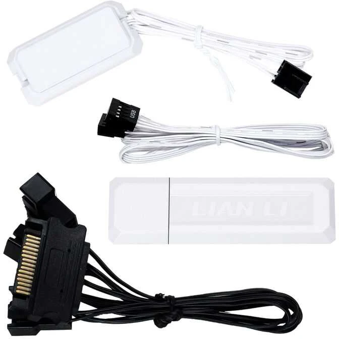 Lian Li UNI FAN TL Wireless korpuso ventiliatorius, ARGB, PWM, 3er-Pack – Reverse Blade, 120mm, baltos spalvos
