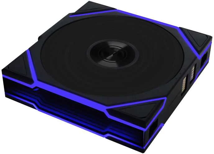 Lian Li UNI FAN TL Wireless korpuso ventiliatorius, ARGB, PWM, 3er-Pack – Reverse Blade, 120mm, juodos spalvos