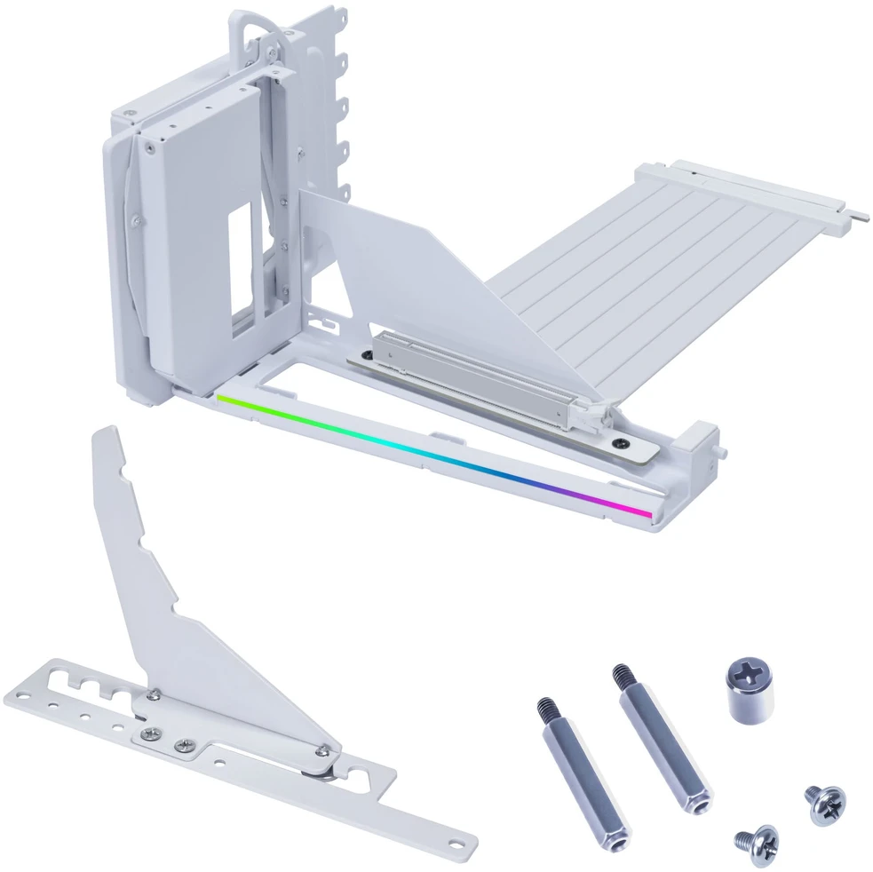 Kompiuterio korpusas Lian Li Vertical GPU Mounting Kit, with PCIe 5.0 Riser Cable – Baltas