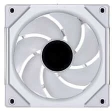 Lian Lian Li „4 vnt. pakuotė“ – 3x UNI FAN SL-INF 120 ARGB atvirkštinės menčių krypties PWM ventiliatoriai ir 1x standartinės menčių krypties ventiliatorius, 120 mm – baltas (be valdiklio)