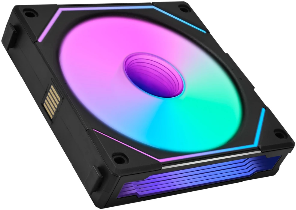 Lian Lian Li "4-Pack" - 3x UNI FAN SL-INF 120 ARGB Reverse Blade PWM Fans & 1x Standard Blade, 120mm - juodas (Without Controller)