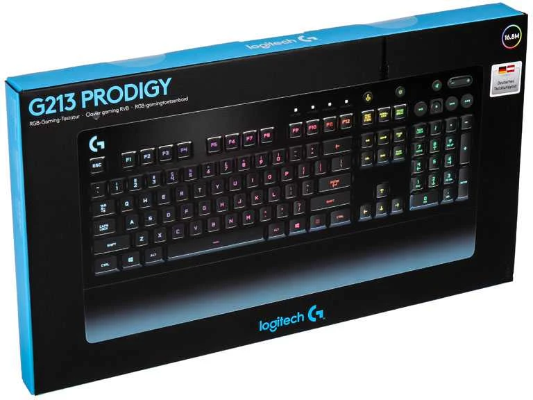 Žaidimų Klaviatūra Logitech G213 Prodigy RGB, DE išdėstymas