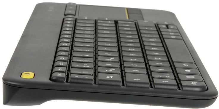 Belaidė klaviatūra Logitech K400 Plus su jutikliniu kilimėliu, DE išdėstymas, Juoda