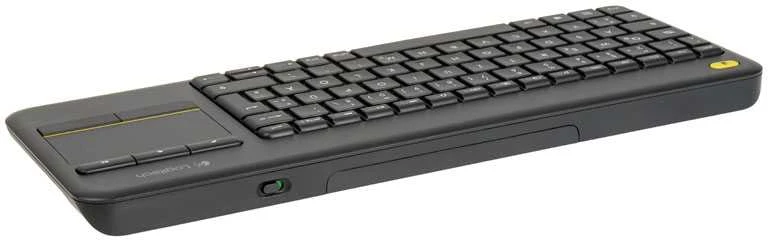 Belaidė klaviatūra Logitech K400 Plus su jutikliniu kilimėliu, DE išdėstymas, Juoda