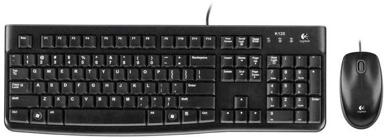 Laidinis klaviatūros ir pelės komplektas Logitech MK120, DE išdėstymas