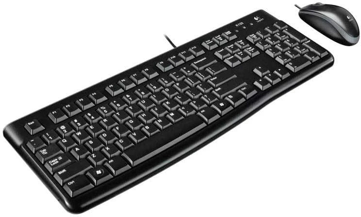 Laidinis klaviatūros ir pelės komplektas Logitech MK120, DE išdėstymas