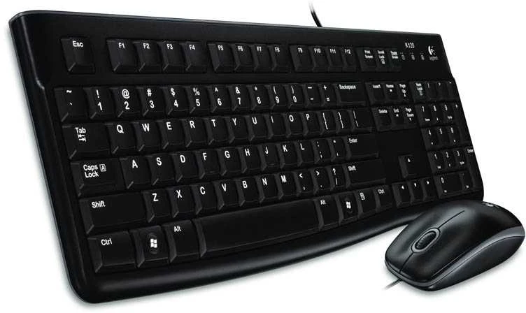Laidinis klaviatūros ir pelės komplektas Logitech MK120, DE išdėstymas