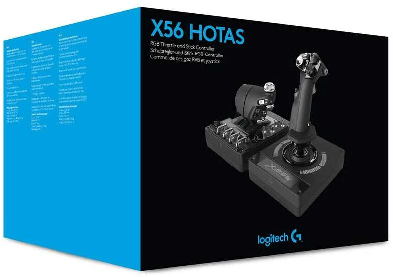 Logitech X56 H.O.T.A.S. USB Juoda
