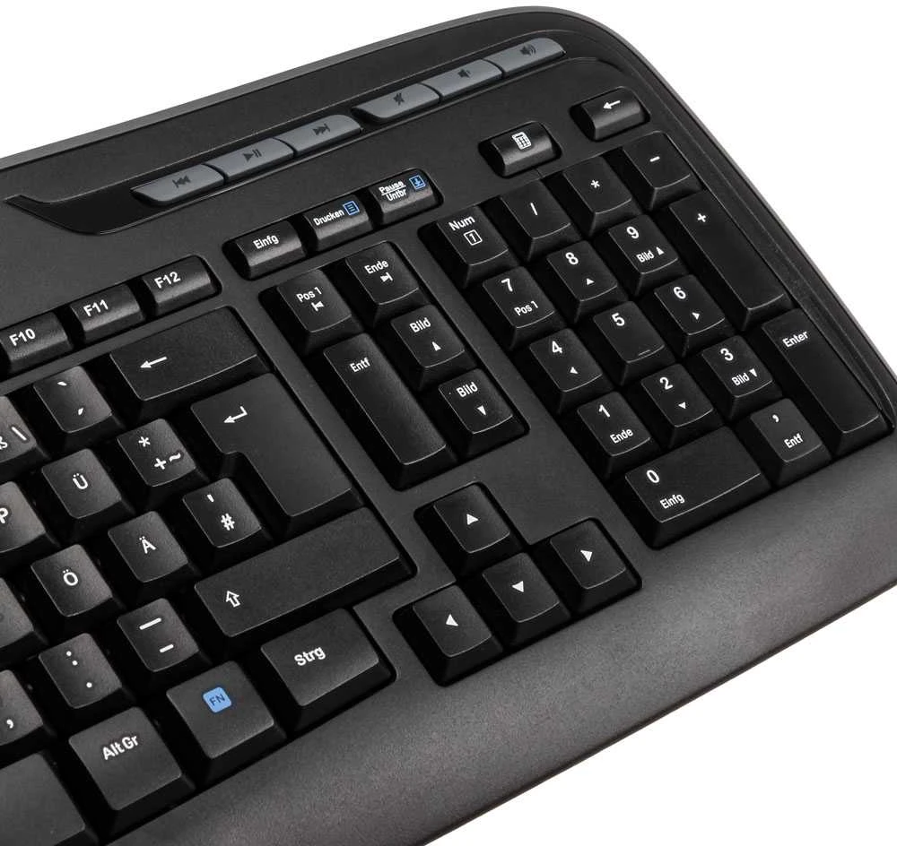 Logitech MK330 klaviatūra Radijo dažnio belaidė QWERTZ Vokiečių Juoda
