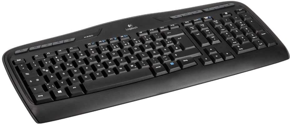 Logitech MK330 klaviatūra Radijo dažnio belaidė QWERTZ Vokiečių Juoda