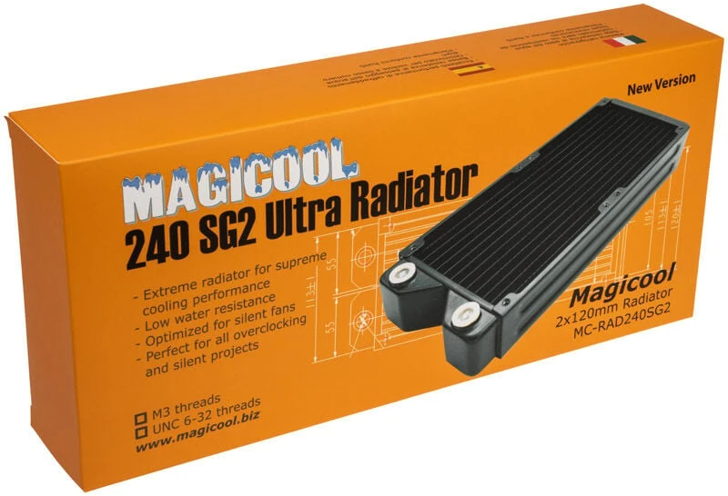 MagiCool 240S G2 Ultra Radiator, Copper – 240mm, juodos spalvos