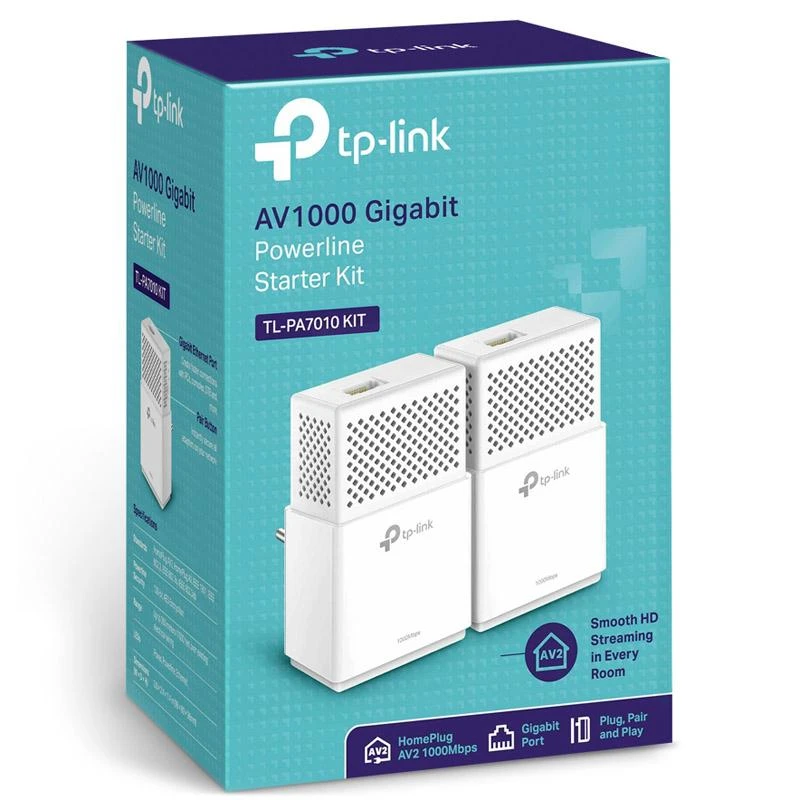 TP-LINK AV1000 Gigabit Passthrough Powerline Starter Kit