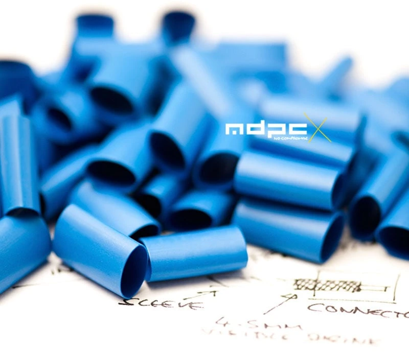 MDPC-X iš anksto supjaustyta termiškai susitraukianti mova 4:1 maža – mėlyna, 50 vnt.