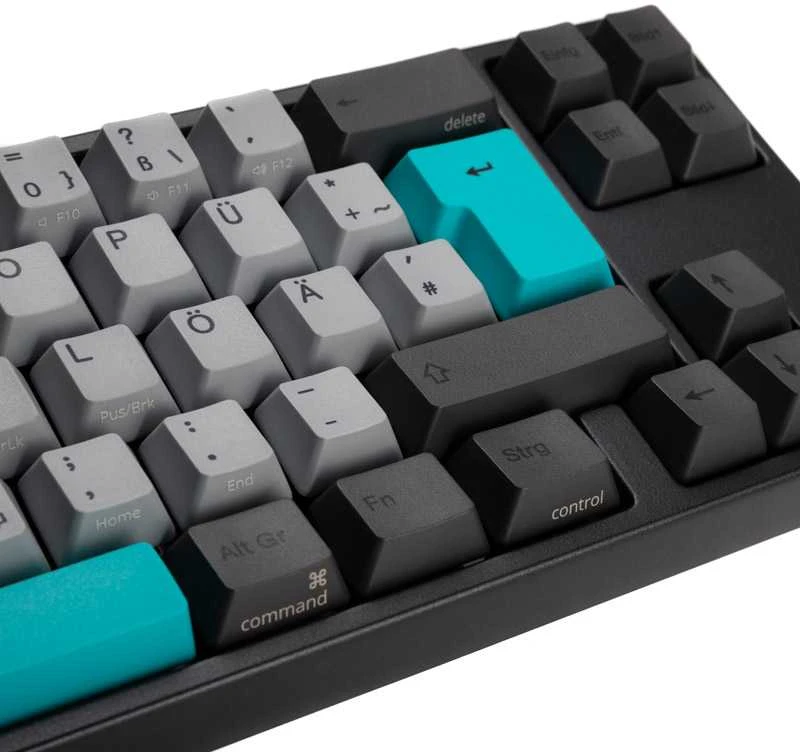Mechaninė klaviatūra Ducky MIYA Pro Moonlight TKL, PBT, MX Raudona, DE išdėstymas