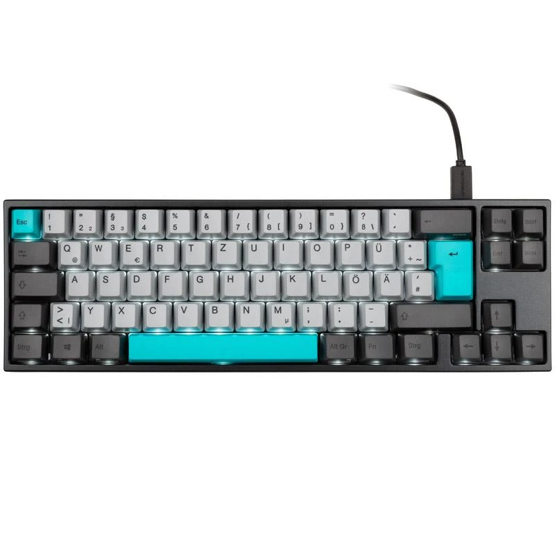 Mechaninė klaviatūra Ducky MIYA Pro Moonlight TKL, PBT, MX Raudona, DE išdėstymas