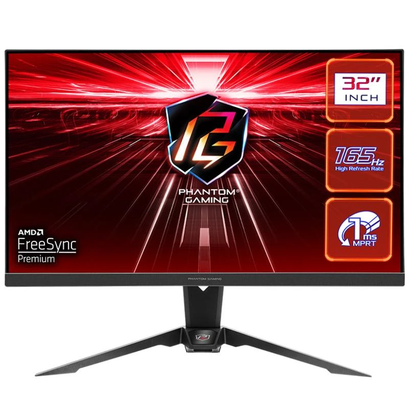 Monitorius ASRock PG32QF2B  | 31.5 " | VA | 16:9 | 165 Hz | 1 ms | 2560 x 1440 | 550 cd/m² | HDMI x2
