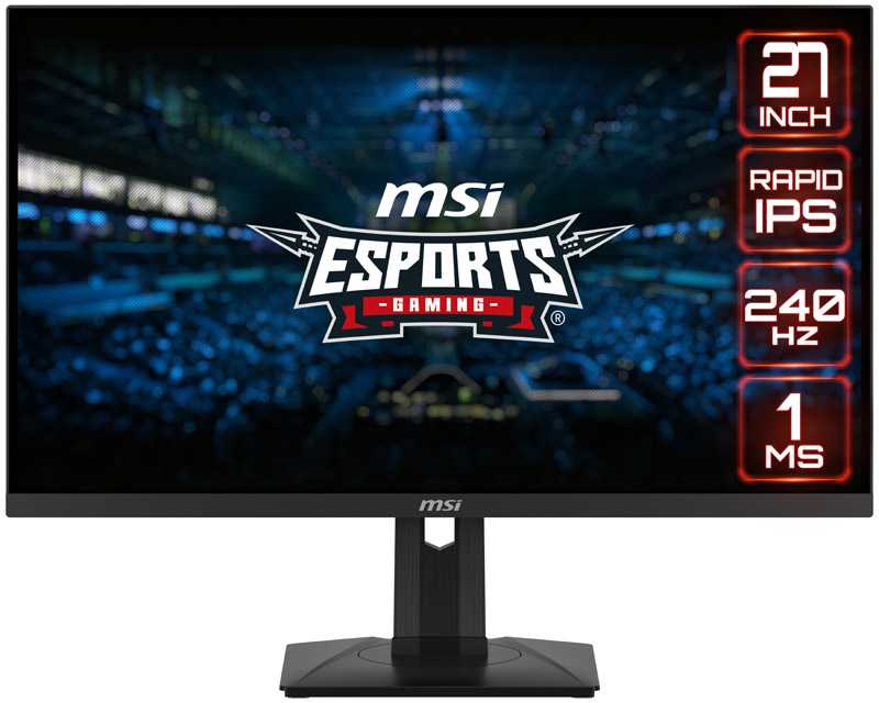 Monitorius MSI G274QPXDE, 68,8 (27") 240 Hz, suderinamas su G-SYNC, IPS - DP, 2x HDMI
