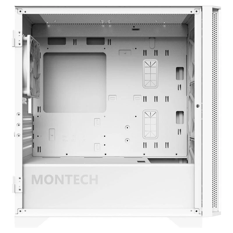 Montech AIR 100 ARGB, Micro-ATX, Tempered Glass – baltos spalvos