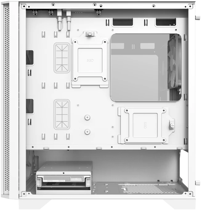 Montech AIR 100 LITE kompiuterio korpusas – baltos spalvos